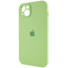 Чехол Silicone Case Full Camera Protective (AA) для Apple iPhone 14 (6.1") – Зеленый