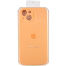 Чехол Silicone Case Full Camera Protective (AA) для Apple iPhone 14 (6.1") – Оранжевый