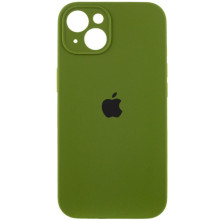 Чехол Silicone Case Full Camera Protective (AA) для Apple iPhone 14 (6.1") – Зеленый