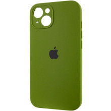 Чехол Silicone Case Full Camera Protective (AA) для Apple iPhone 14 (6.1") – Зеленый