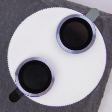 Защитное стекло Metal Classic на камеру (в упак.) для Apple iPhone 14 (6.1") / 14 Plus (6.7") – Голубой