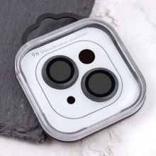 Защитное стекло Metal Classic на камеру (в упак.) для Apple iPhone 14 (6.1") / 14 Plus (6.7") – Черный