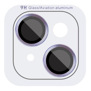 Захисне скло Metal Classic на камеру (у упак.) для Apple iPhone 14 (6.1") / 14 Plus (6.7") – Блакитний