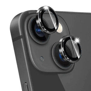 Захисне скло Metal Classic на камеру (у упак.) для Apple iPhone 14 (6.1") / 14 Plus (6.7") – Чорний