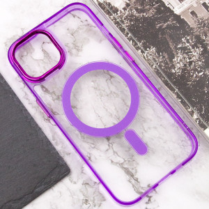 Чехол TPU Iris with Magnetic Fit для Apple iPhone 14 (6.1") – Фиолетовый