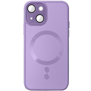 Чохол TPU+Glass Sapphire Midnight with MagSafe для Apple iPhone 14 (6.1") – Бузковий