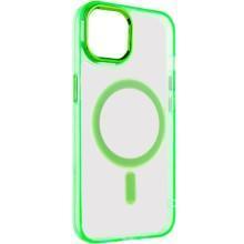 Чехол TPU Iris with MagSafe для Apple iPhone 14 (6.1") – Салатовый