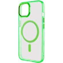 Чехол TPU Iris with MagSafe для Apple iPhone 14 (6.1") – Салатовый