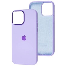 Чохол Silicone Case Metal Buttons (AA) для Apple iPhone 14 (6.1") – Бузковий