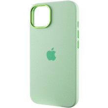 Чохол Silicone Case Metal Buttons (AA) для Apple iPhone 14 (6.1") – Зелений