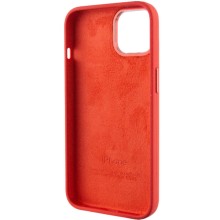 Чехол Silicone Case Metal Buttons (AA) для Apple iPhone 14 (6.1") – Красный