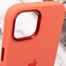 Чехол Silicone Case Metal Buttons (AA) для Apple iPhone 14 (6.1") – Розовый