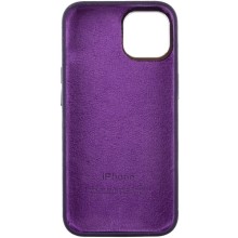 Чехол Silicone Case Metal Buttons (AA) для Apple iPhone 14 (6.1") – Фиолетовый