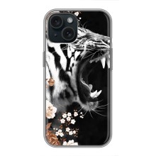 Чехлы с картинками животных iPhone 14 (Стильный ТИГР)