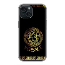 Чехлы VERSACE для Айфон 14 (PREMIUMPrint) (Logo Versace)