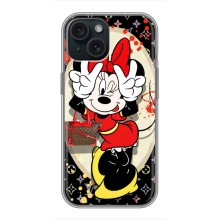 Чехол Disney Mouse iPhone 14 (PREMIUMPrint) (Минни peace)