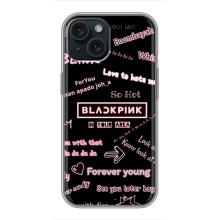 Чехол с музыкальной группой для iPhone 14 (BLACKPINK)