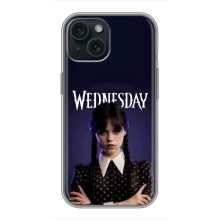 Силиконовый чехол с картинкой для iPhone 14 (Wednesday)