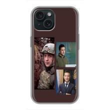 Чехол для iPhone 14 (AlphaPrint - с принтом Зеленского) – Президент