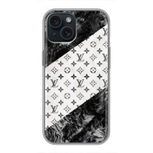 Чехол Стиль Louis Vuitton на iPhone 14 (LV на белом)