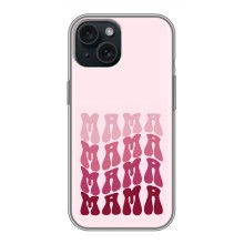 Чехлы на день мамы для Айфон 14 – Надпись мама