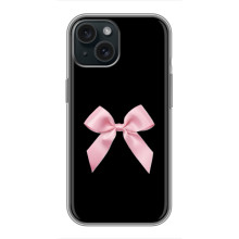 Чехол банты для iPhone 14 – Бант на черном