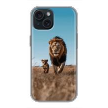 Чехол Король лев на Айфон 14 (Мусафа и Симба)