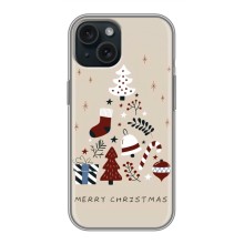 Рождественские Чехлы для iPhone 14 (VPrint) (Merry Christmas)