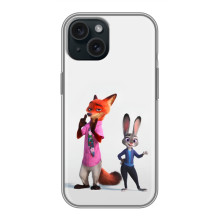 Силіконовий чохол з принтом Зоотрополіс для iPhone 14 – Джуді і Нік