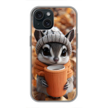 Печатный чехол «Зверята с кофе» для iPhone 14