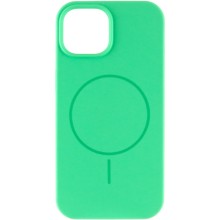 Чохол Silicone Case Full Protective (AA) NO LOGO with MagSafe для Apple iPhone 14 Plus (6.7") – Зелений