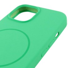 Чохол Silicone Case Full Protective (AA) NO LOGO with MagSafe для Apple iPhone 14 Plus (6.7") – Зелений