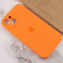 Чохол Silicone Case Full Camera Protective (AA) для Apple iPhone 14 Plus (6.7") – Помаранчевий
