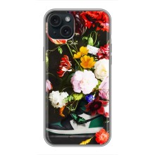 Брендновые Чехлы для iPhone 14 Plus - (PREMIUMPrint) (Nike цветы)