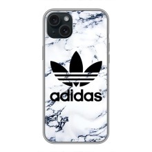 Чохли Адидас для iPhone 14 Plus (AlphaPrint) (Адідас на мраморі)