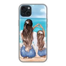 Чехлы для МАМЫ на iPhone 14 Plus – Мама и дочь