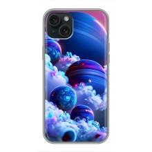 Чохли КОСМОС  на iPhone 14 Plus – Сині планети