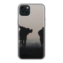 Чехлы на военную тематику для iPhone 14 Plus – Бой солдат