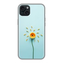 Чехлы с Цветами для iPhone 14 Plus (VPrint) (Желтый цветок)