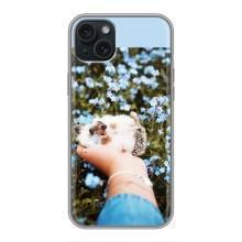 Чохли з зображенням різних тварин на iPhone 14 Plus (Їжачок в руці)