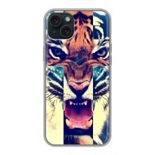 Чохли з зображенням різних тварин на iPhone 14 Plus (Яскравий Тигр)