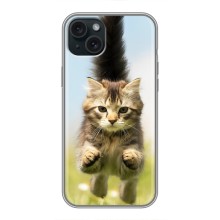 Чехлы с Котиками для iPhone 14 Plus (VPrint) (Прыжок кота)