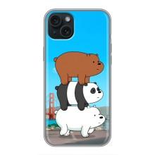 Чехлы с Пандами на iPhone 14 Plus – Друзья