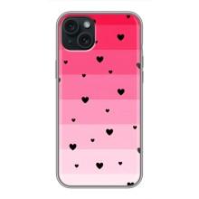 Чехлы с тематикой "Маленькие Сердечки" на iPhone 14 Plus – Чорные сердечки