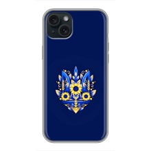 Чохли для iPhone 14 Plus Укр. Символіка (AlphaPrint) (Квітковий Герб)