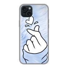Чехлы (Знак сердечка) на iPhone 14 Plus – Сердечка знак