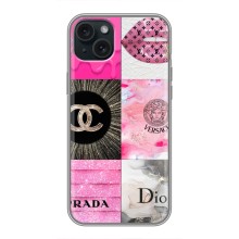 Чехол (Dior, Prada, YSL, Chanel) для iPhone 14 Plus (Модница)