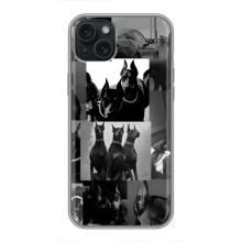 Чехол ДОБЕРМАН для iPhone 14 Plus – Коллаж Доберман