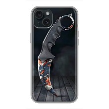Чехол КИБЕРСПОРТ для iPhone 14 Plus (Кинжал КС ГО)