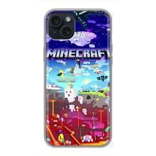 Чехол майнкрафт для iPhone 14 Plus – MINECRAFT
